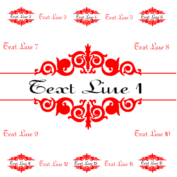 step and repeat design sample